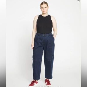 Universal Standard Karlee High Rise Cargo Jeans